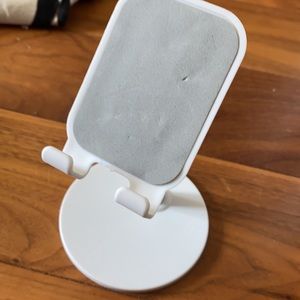 White phone holder stand